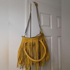 Alberta Di Canio Genuine Italian Leather Boho Shoulder Bag